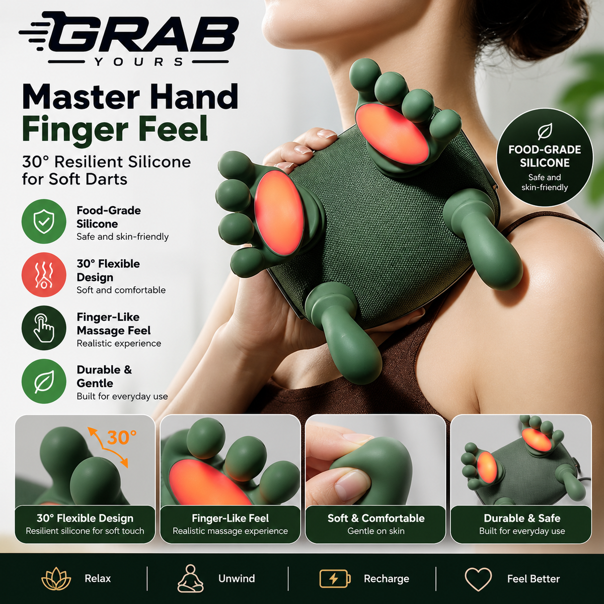 Grab Yours™ NeckEase Kneading Massager
