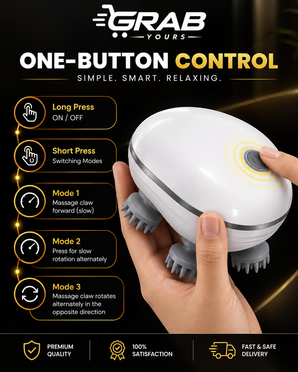 Grab Yours™ ScalpEase Massager